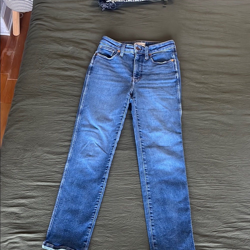 Madewell Women's Straight Leg Blue Jeans